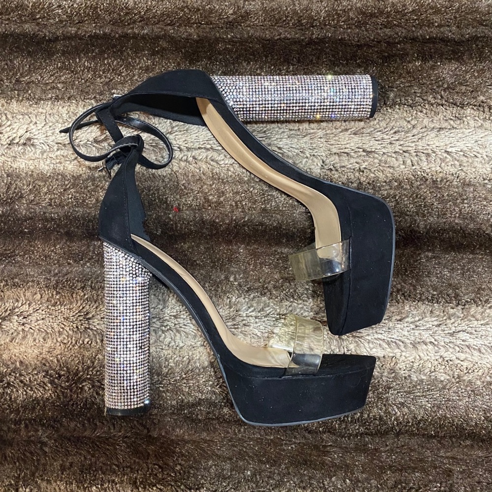 Rhinestone, Black Heels